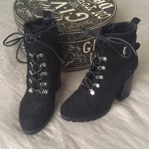 Black ankle boots